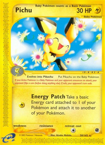 Pichu 058 — Expedition Set Base (Italian Pokémon TCG card)