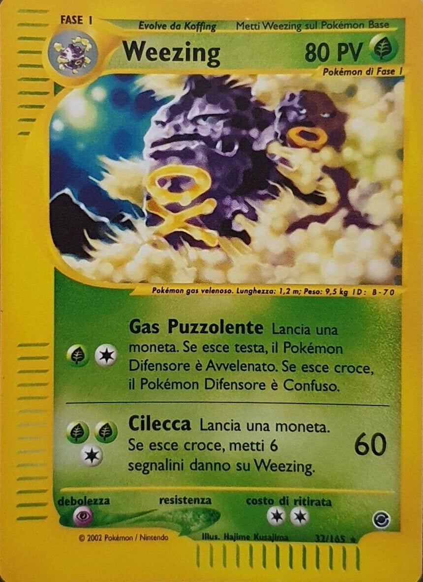 Weezing 070 — Expedition Set Base (Italian Pokémon TCG card)