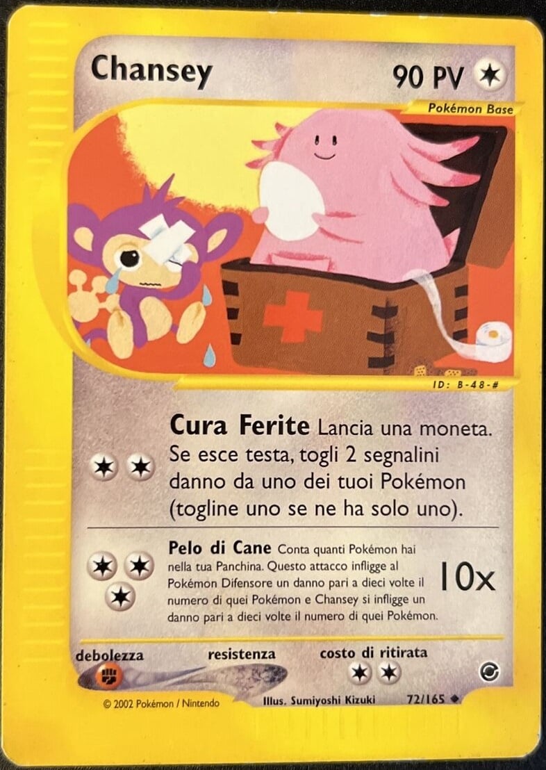 Chansey 072 — Expedition Set Base (Italian Pokémon TCG card)