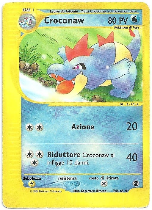 Croconaw 074 — Expedition Set Base (Italian Pokémon TCG card)