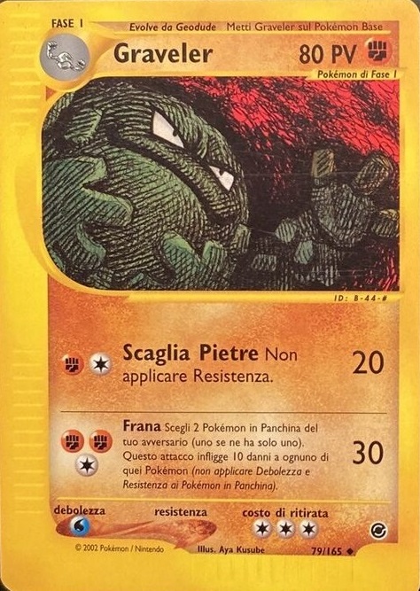 Graveler 079 — Expedition Set Base (Italian Pokémon TCG card)