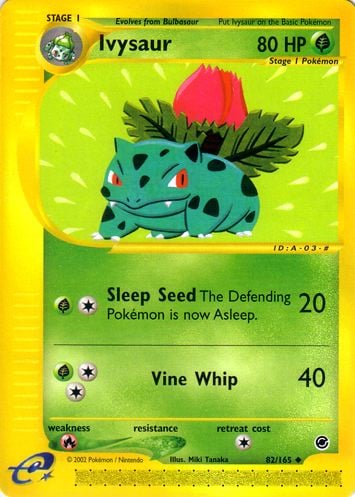 Ivysaur 082 — Expedition Set Base (Italian Pokémon TCG card)