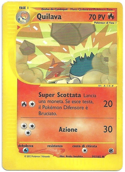 Quilava 091 — Expedition Set Base (Italian Pokémon TCG card)