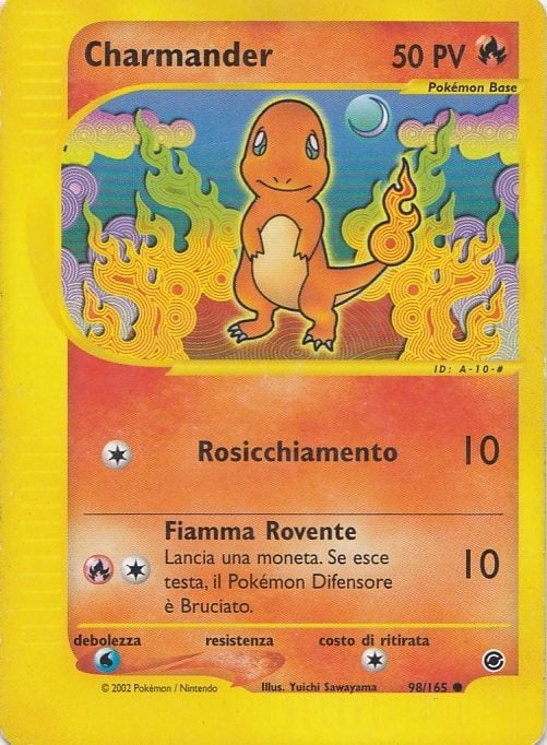 Charmander 098 — Expedition Set Base (Italian Pokémon TCG card)