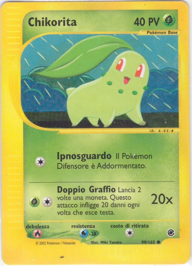 Chikorita 099 — Expedition Set Base (Italian Pokémon TCG card)