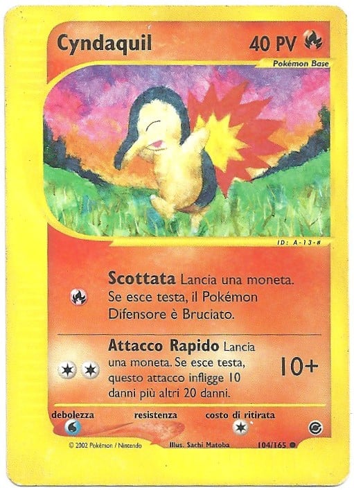 Cyndaquil 104 — Expedition Set Base (Italian Pokémon TCG card)