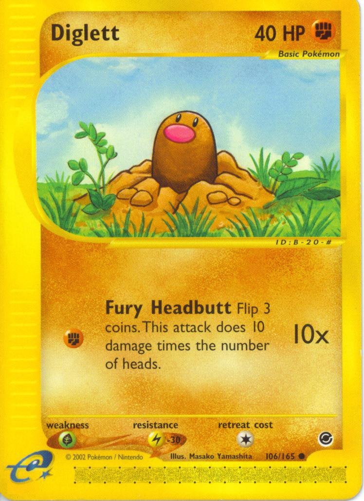 Diglett 106 — Expedition Set Base (Italian Pokémon TCG card)