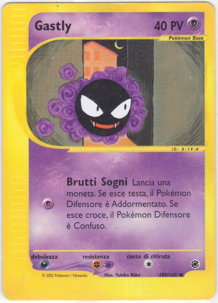 Gastly 109 — Expedition Set Base (Italian Pokémon TCG card)