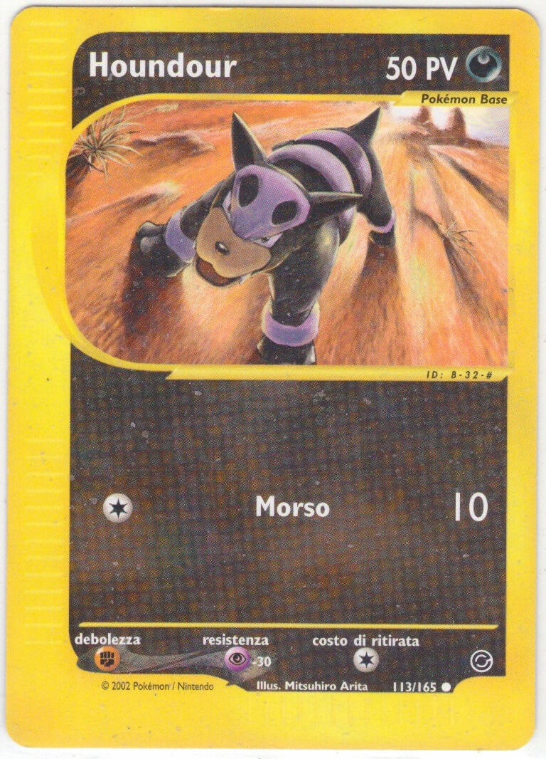 Houndour 113 — Expedition Set Base (Italian Pokémon TCG card)