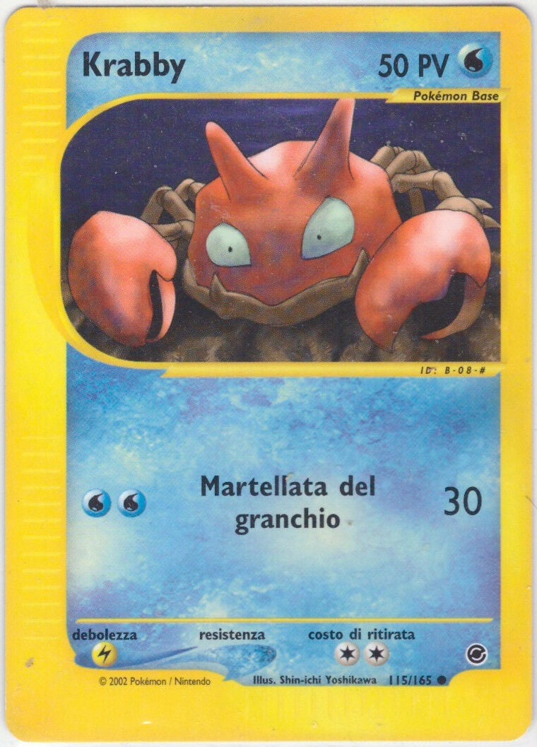 Krabby 115 — Expedition Set Base (Italian Pokémon TCG card)