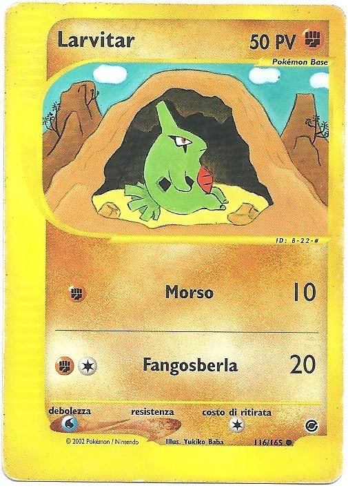 Larvitar 116 — Expedition Set Base (Italian Pokémon TCG card)