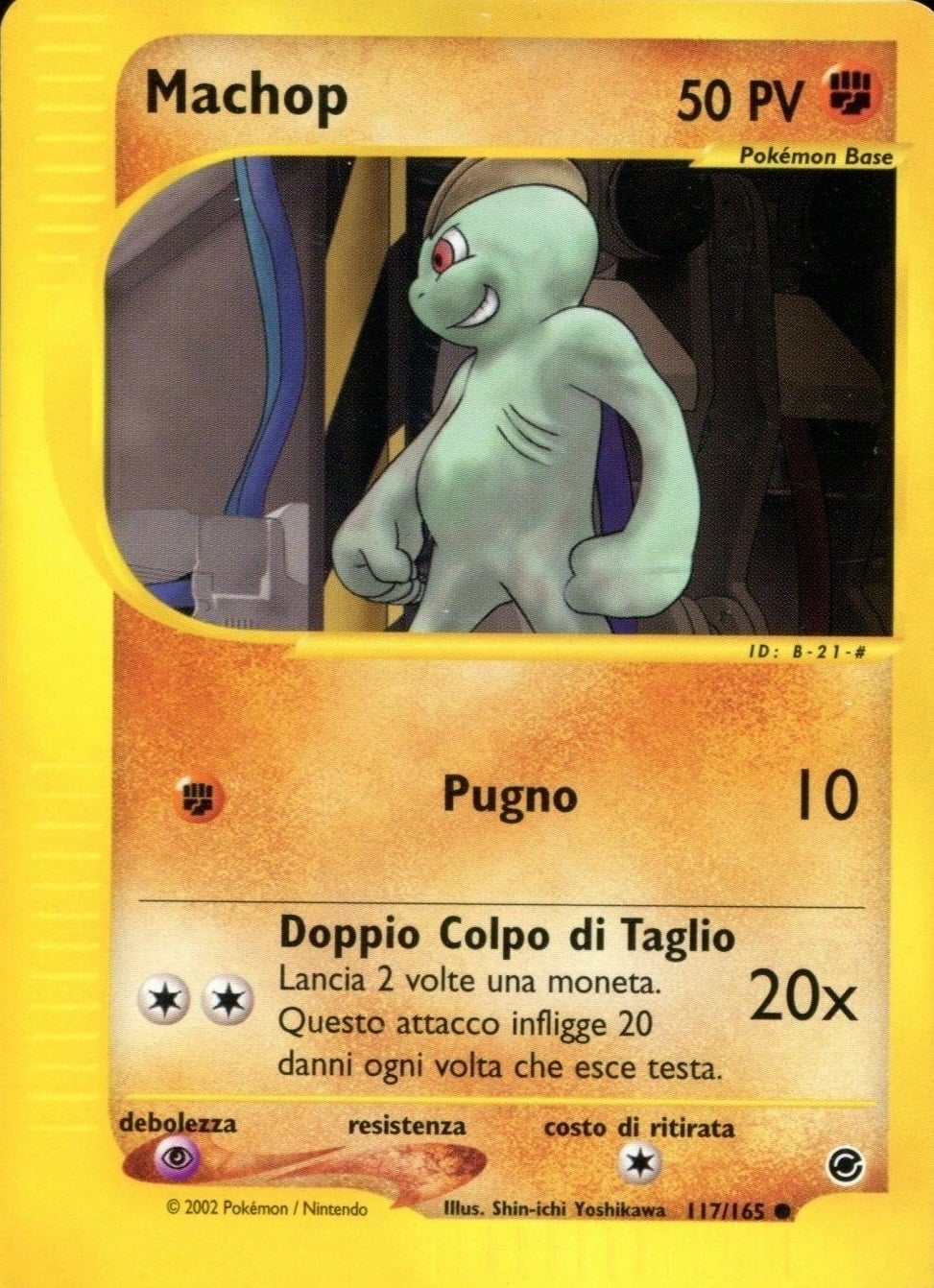 Machop 117 — Expedition Set Base (Italian Pokémon TCG card)