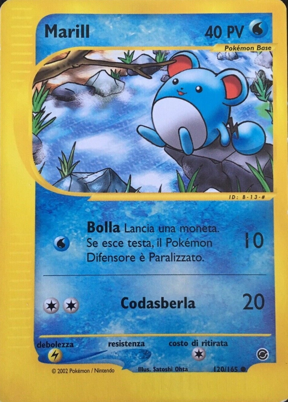 Marill 120 — Expedition Set Base (Italian Pokémon TCG card)