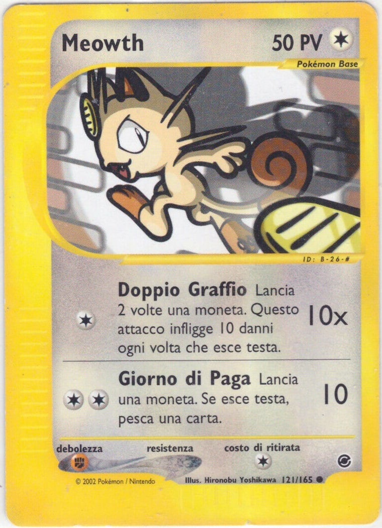 Meowth 121 — Expedition Set Base (Italian Pokémon TCG card)