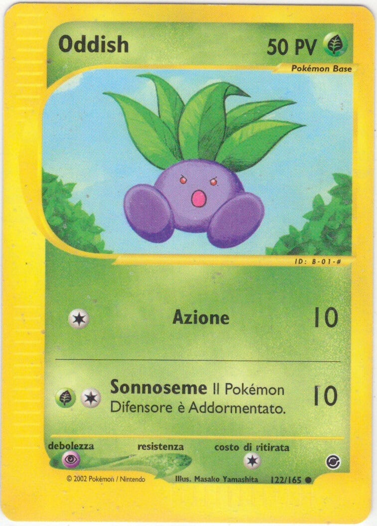Oddish 122 — Expedition Set Base (Italian Pokémon TCG card)