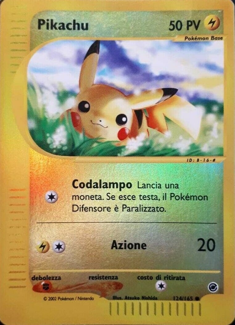Pikachu 124 — Expedition Set Base (Italian Pokémon TCG card)