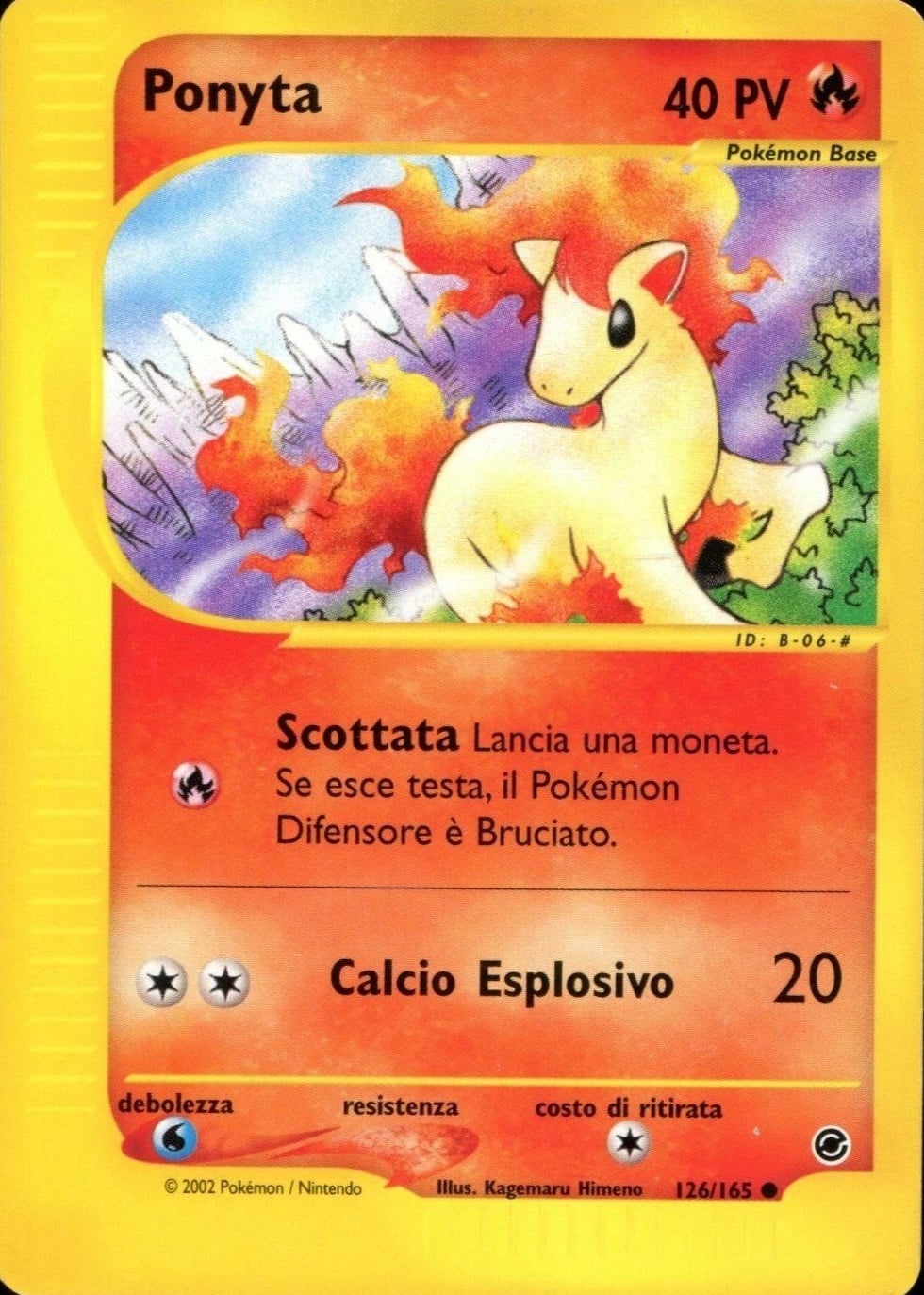 Ponyta 126 — Expedition Set Base (Italian Pokémon TCG card)