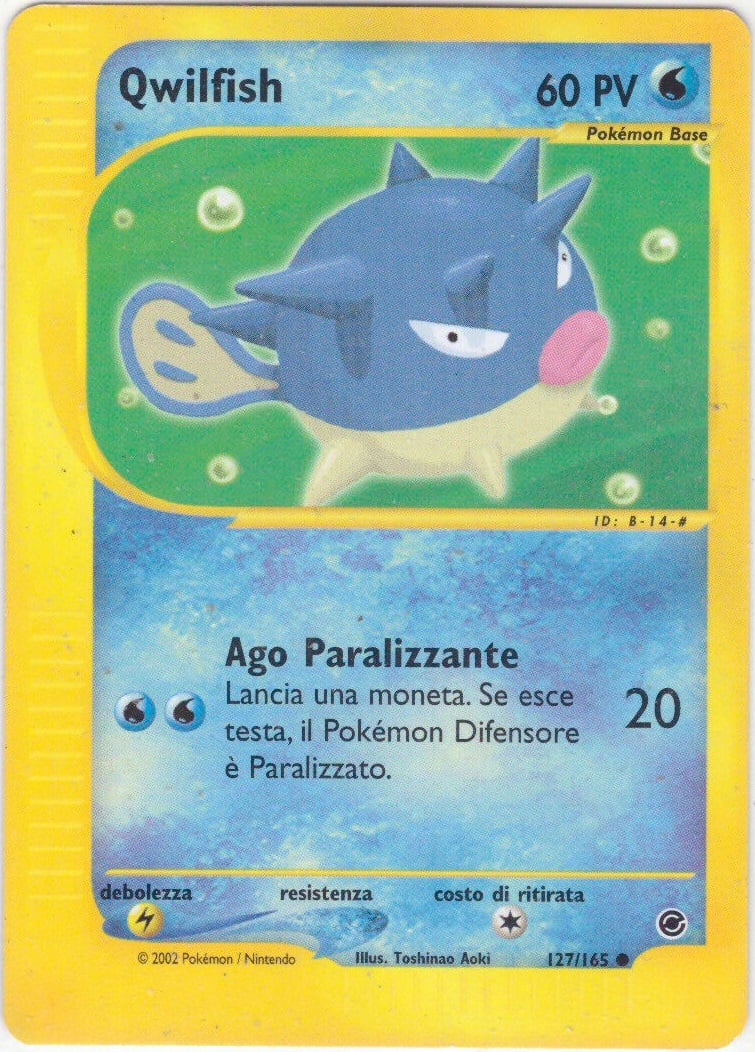 Qwilfish 127 — Expedition Set Base (Italian Pokémon TCG card)