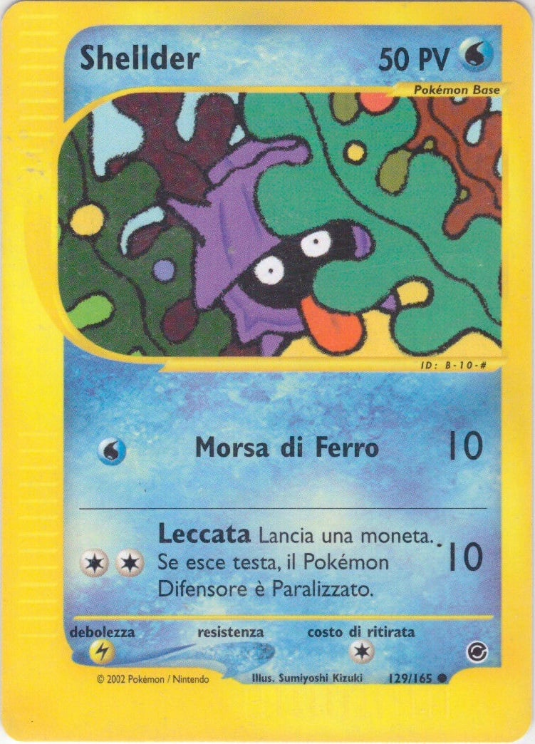 Shellder 129 — Expedition Set Base (Italian Pokémon TCG card)