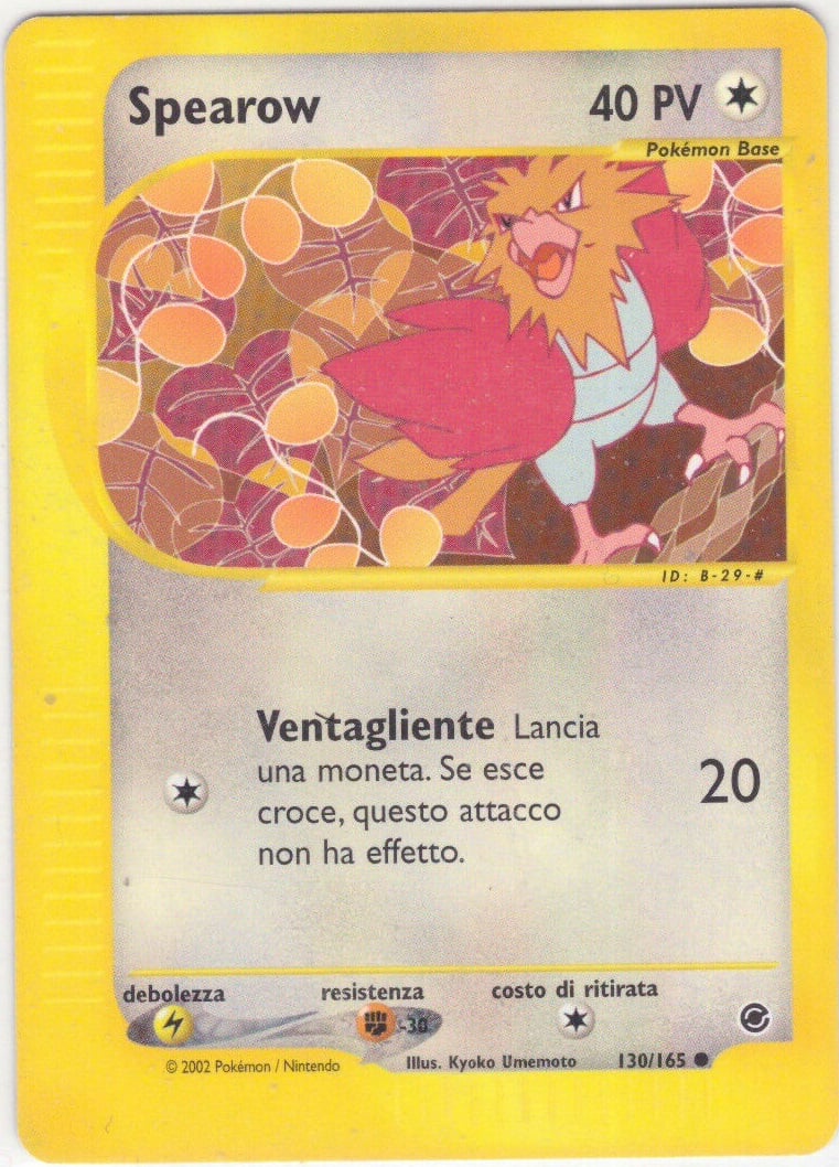 Spearow 130 — Expedition Set Base (Italian Pokémon TCG card)