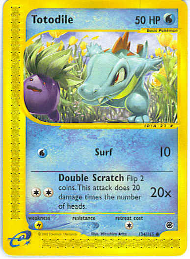 Totodile 134 — Expedition Set Base (Italian Pokémon TCG card)