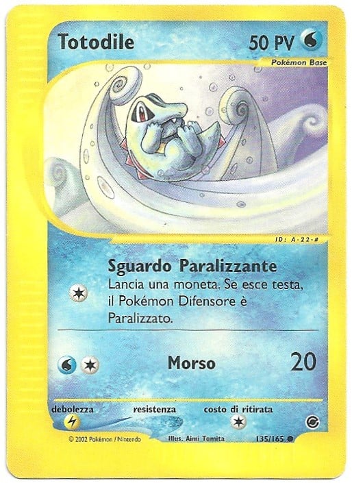 Totodile 135 — Expedition Set Base (Italian Pokémon TCG card)