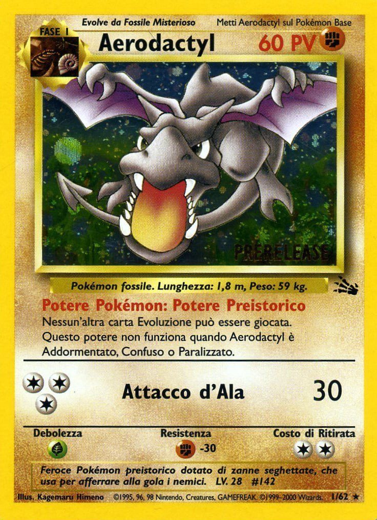 Aerodactyl 016 — Fossil (Italian Pokémon TCG card)