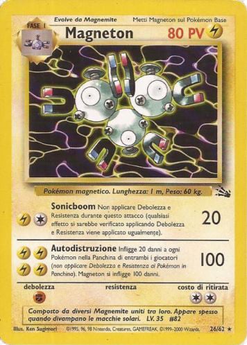 Magneton 026 — Fossil (Italian Pokémon TCG card)