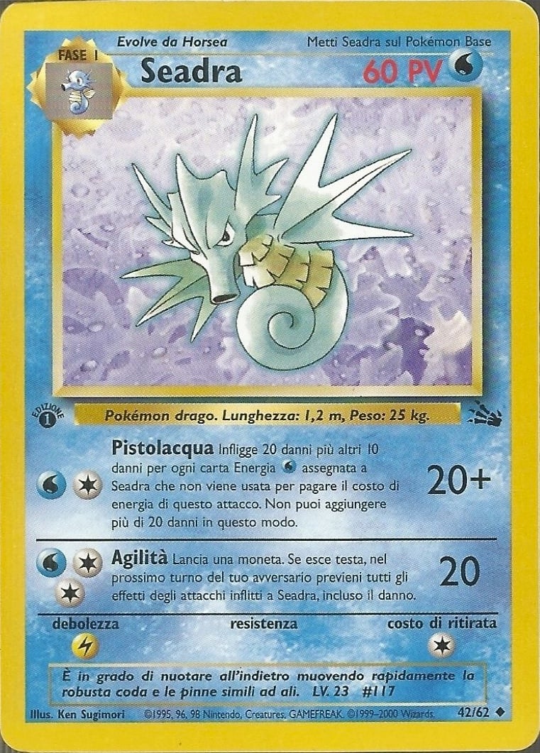 Seadra 042 — Fossil (Italian Pokémon TCG card)