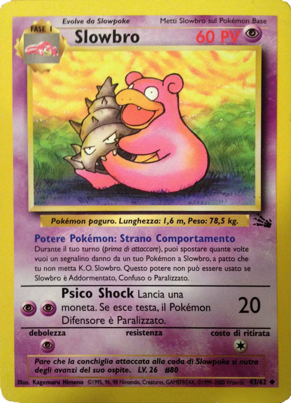 Slowbro 043 — Fossil (Italian Pokémon TCG card)