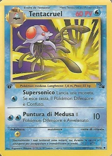 Tentacruel 044 — Fossil (Italian Pokémon TCG card)