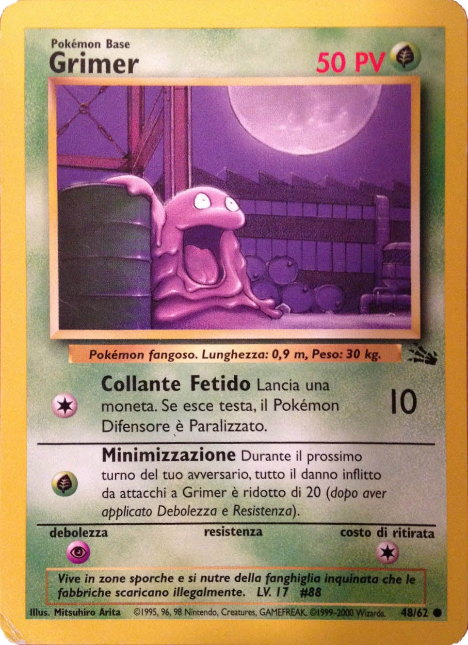 Grimer 048 — Fossil (Italian Pokémon TCG card)