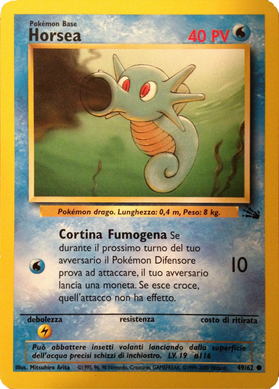 Horsea 049 — Fossil (Italian Pokémon TCG card)
