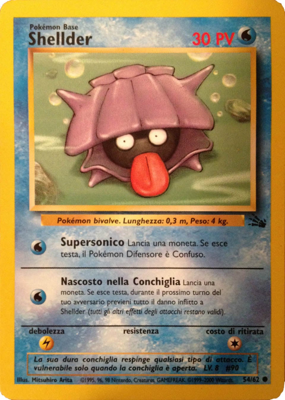 Shellder 054 — Fossil (Italian Pokémon TCG card)