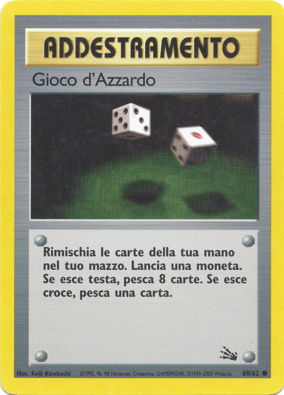 Gioco d'Azzardo 060 — Fossil (Italian Pokémon TCG card)