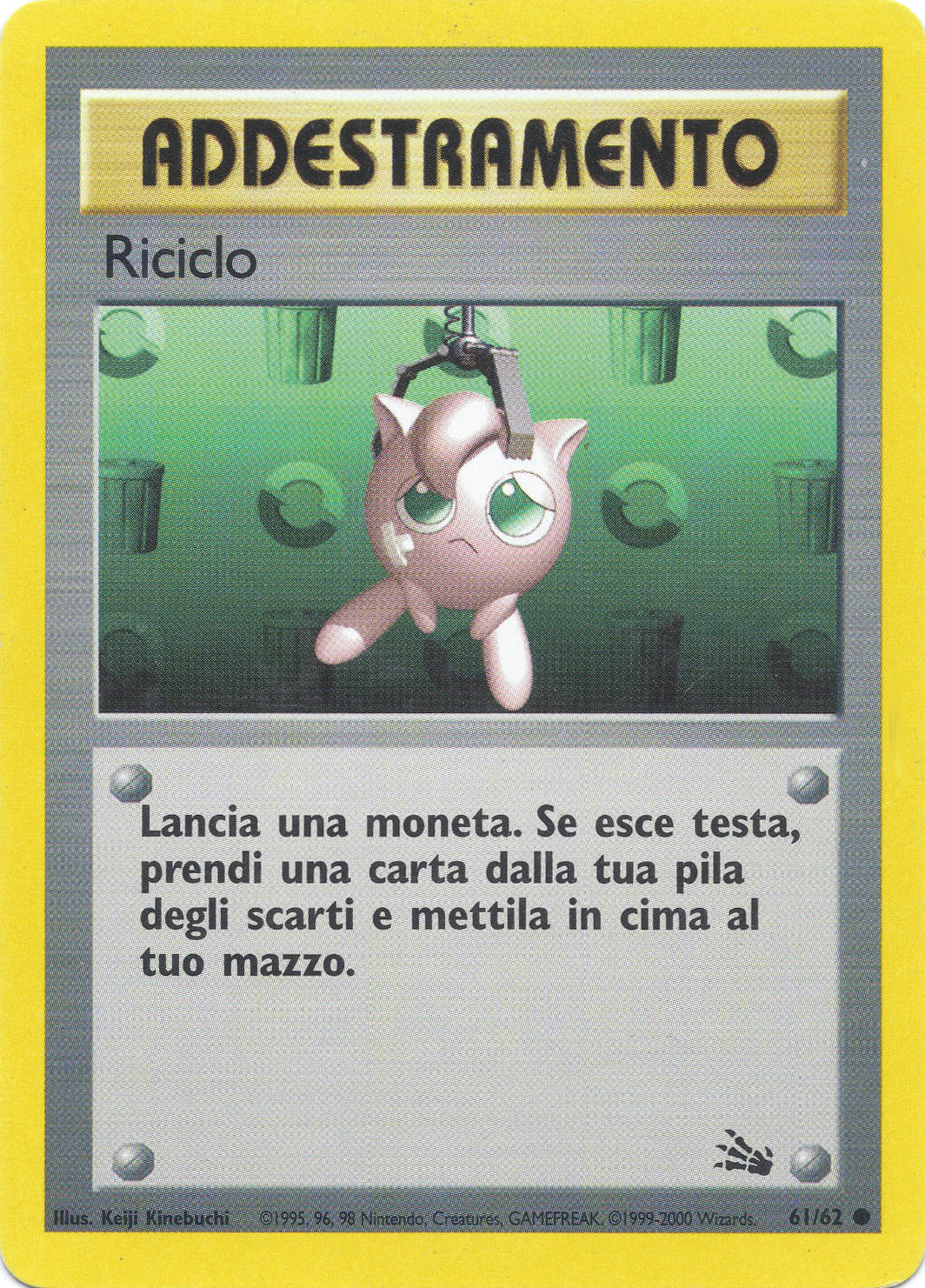 Riciclo 061 — Fossil (Italian Pokémon TCG card)