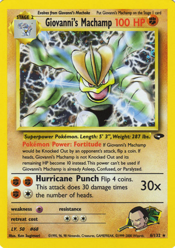 Giovanni's Machamp 006 — Gym Challenge (Italian Pokémon TCG card)