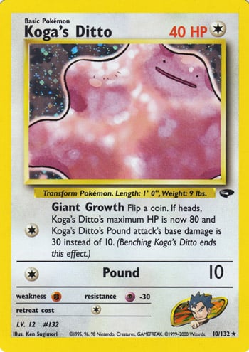Koga's Ditto 010 — Gym Challenge (Italian Pokémon TCG card)