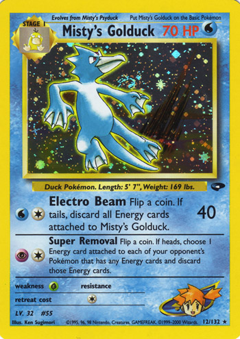 Misty's Golduck 012 — Gym Challenge (Italian Pokémon TCG card)