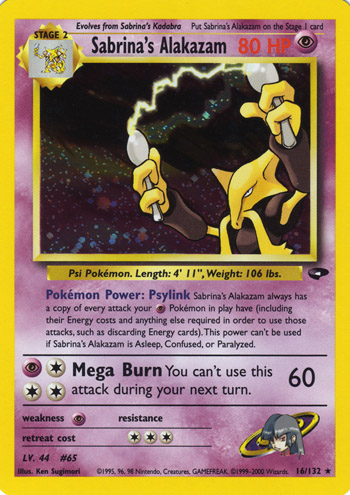 Sabrina's Alakazam 016 — Gym Challenge (Italian Pokémon TCG card)