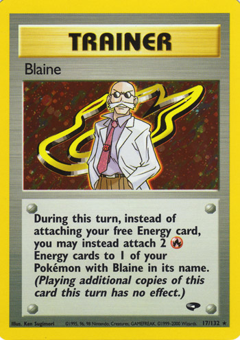 Blaine 017 — Gym Challenge (Italian Pokémon TCG card)