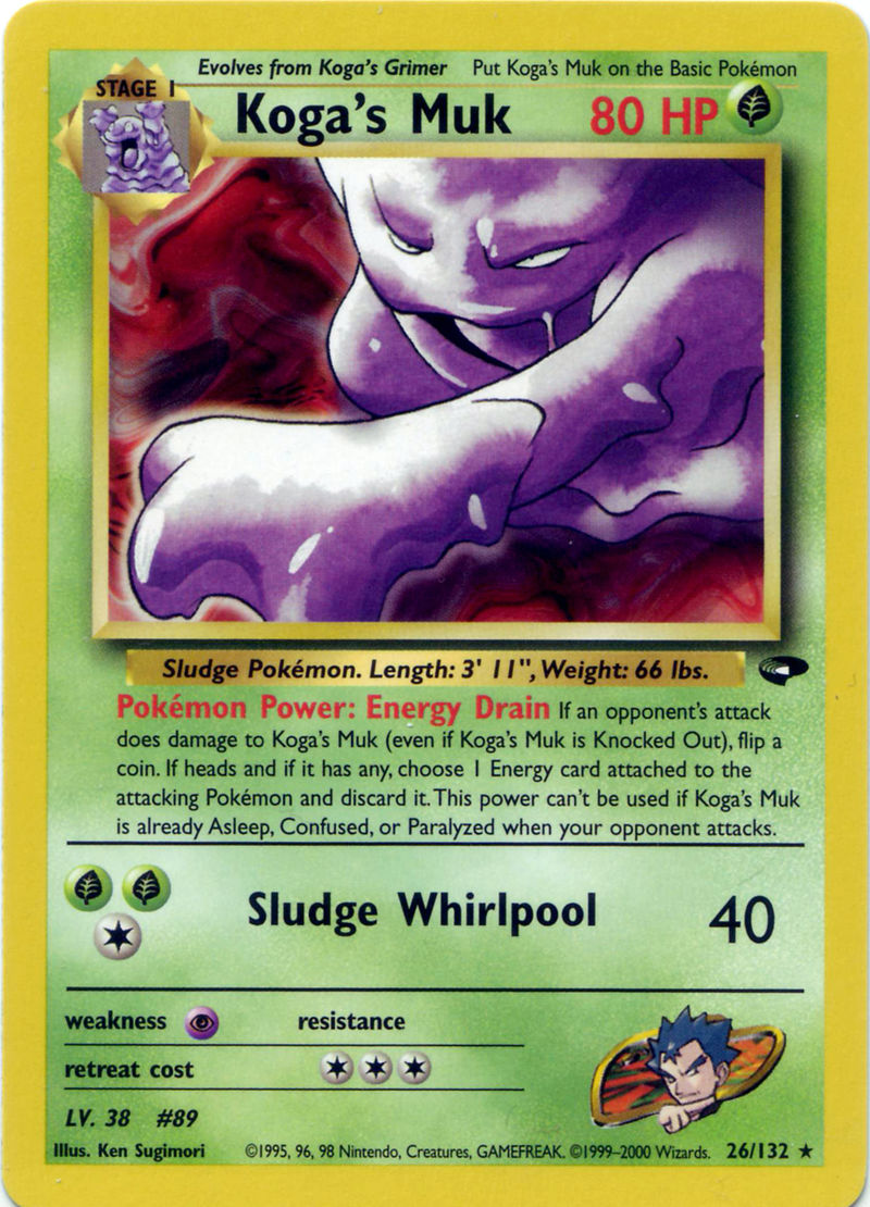 Koga's Muk 026 — Gym Challenge (Italian Pokémon TCG card)