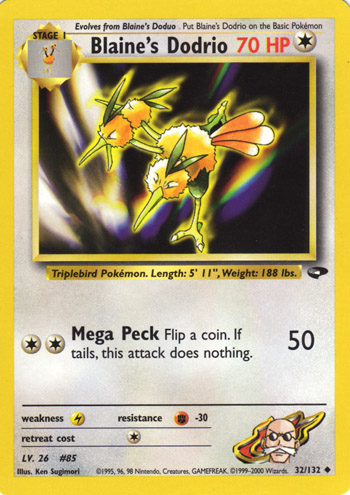 Blaine's Dodrio 032 — Gym Challenge (Italian Pokémon TCG card)