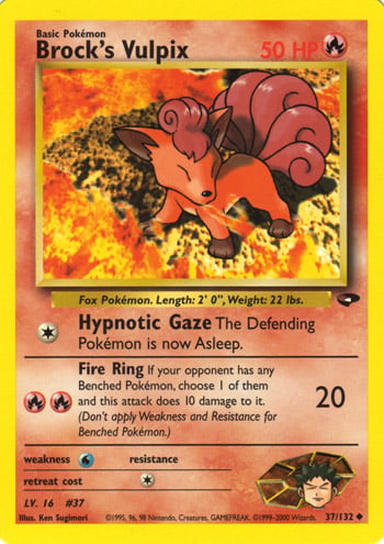 Brock's Vulpix 037 — Gym Challenge (Italian Pokémon TCG card)