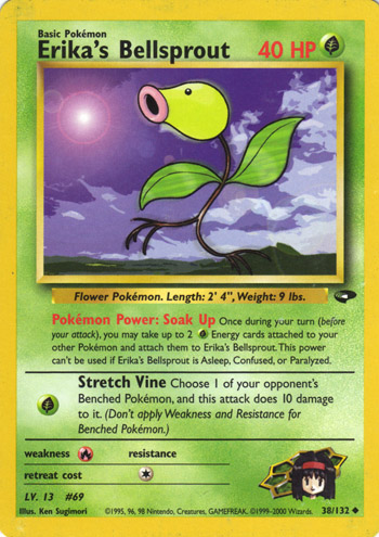 Erika's Bellsprout 038 — Gym Challenge (Italian Pokémon TCG card)