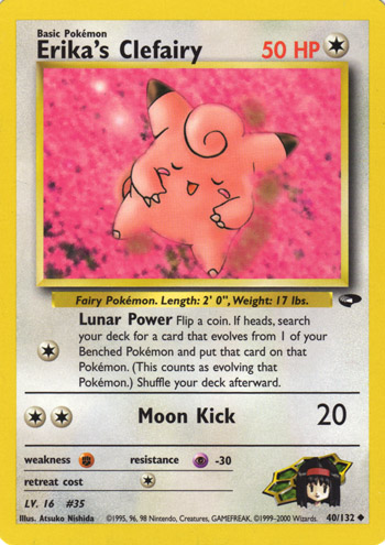 Erika's Clefairy 040 — Gym Challenge (Italian Pokémon TCG card)