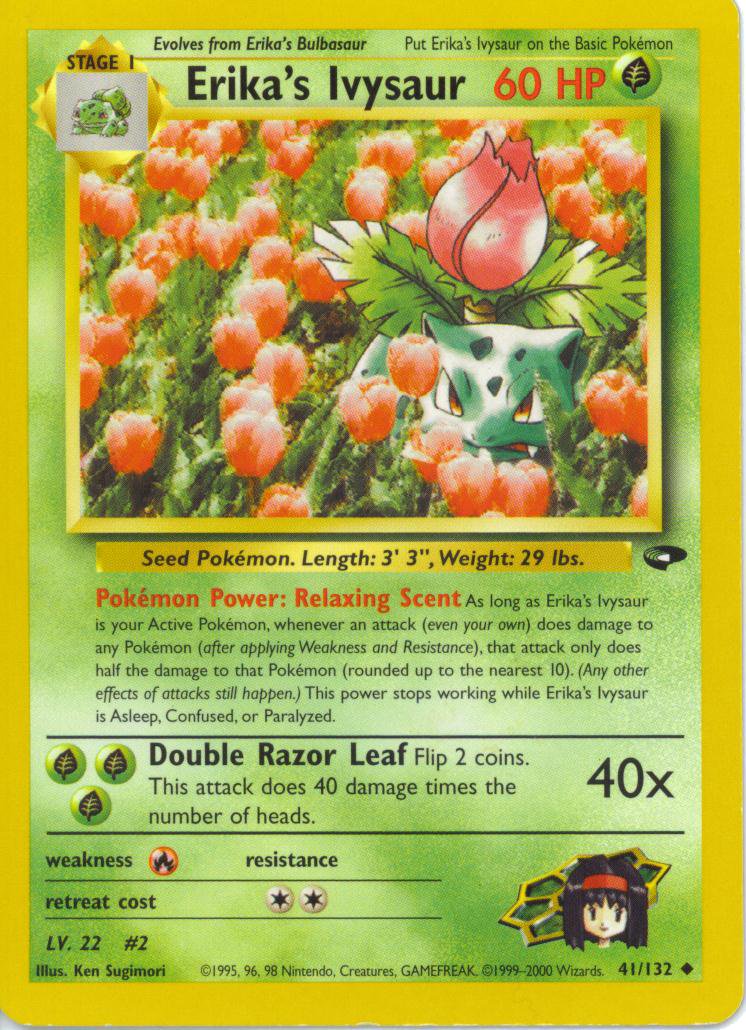 Erika's Ivysaur 041 — Gym Challenge (Italian Pokémon TCG card)