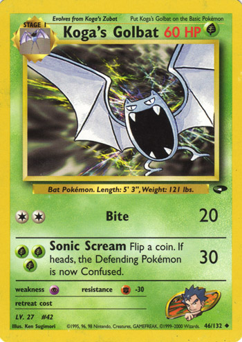 Koga's Golbat 046 — Gym Challenge (Italian Pokémon TCG card)