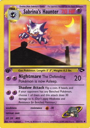 Sabrina's Haunter 055 — Gym Challenge (Italian Pokémon TCG card)