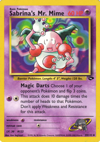 Sabrina's Mr. Mime 059 — Gym Challenge (Italian Pokémon TCG card)